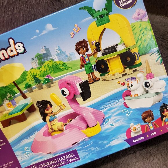 LEGO® Friends Unicorn And Flamingo Pool Party Building Set 42658 NEW READ - Picture 3 of 8